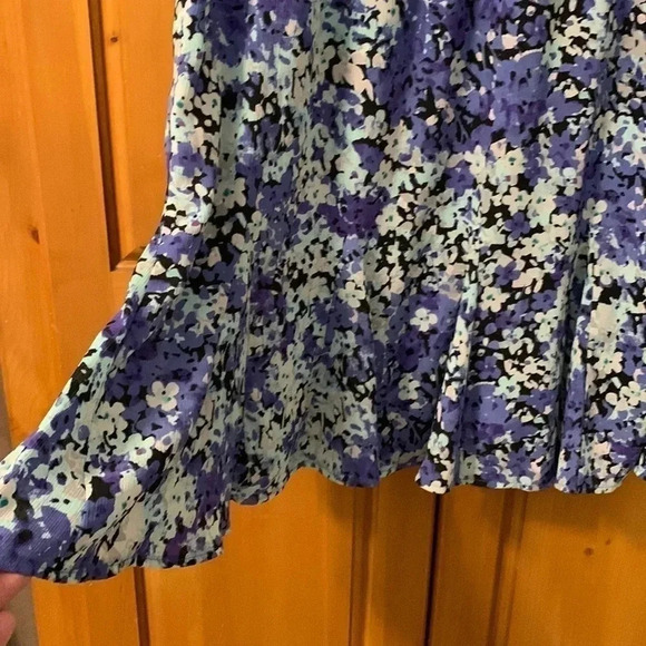 floral lined skirt Sz 12 - Picture 4 of 7